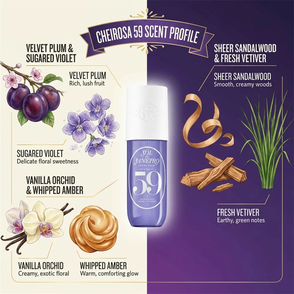 Sol De Janeiro 62 48 68 87 40 76 71 59 Perfume Mist with Long-Lasting Fragrance 90ml Travel-Ready Unisex Fragrance