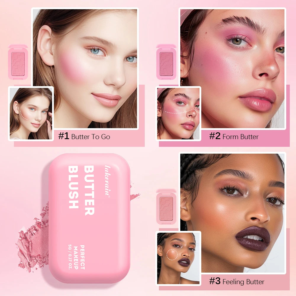 Vegan Powder Blush – 12HR Wear Makeup