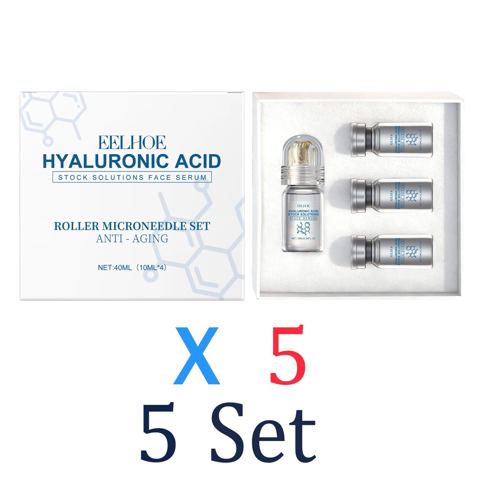 Niacinamide Microneedle Serum Kit – Face Roller & Serum Set