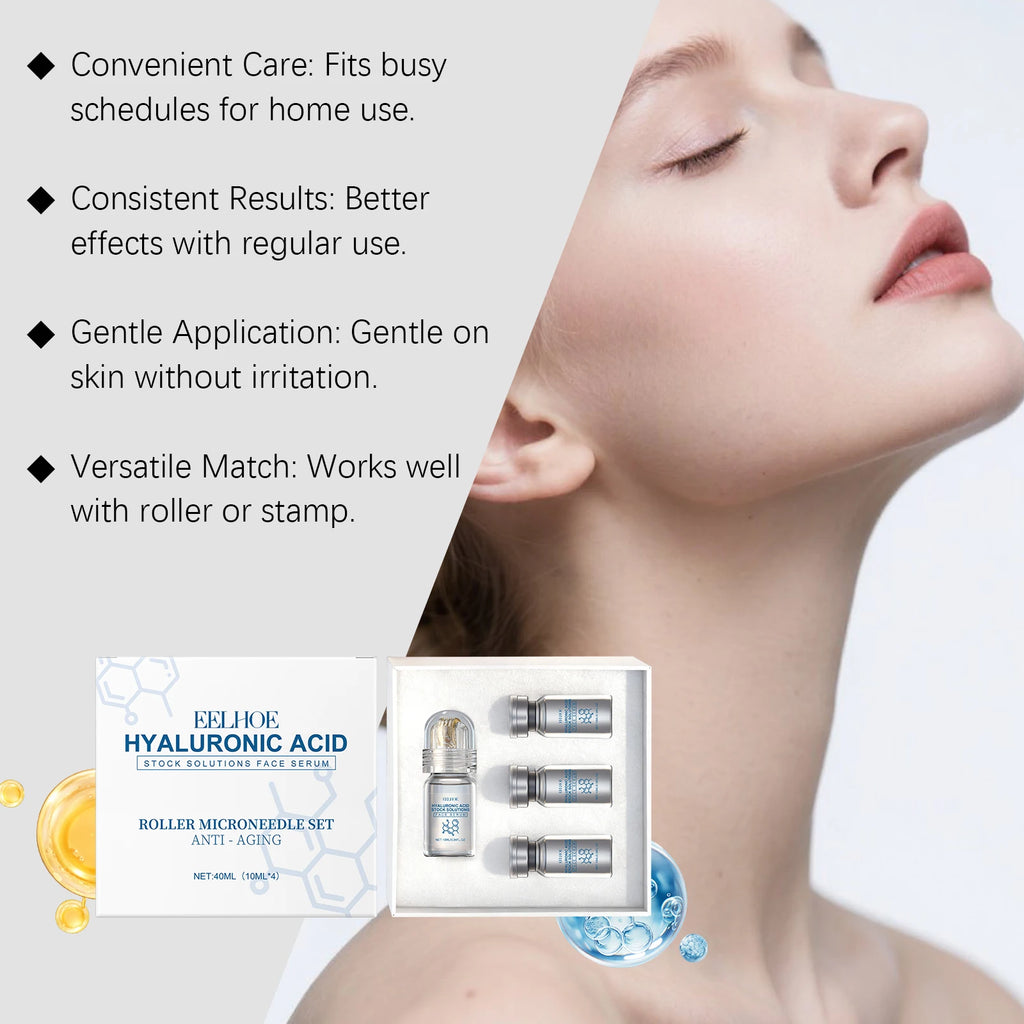 Niacinamide Microneedle Serum Kit – Face Roller & Serum Set