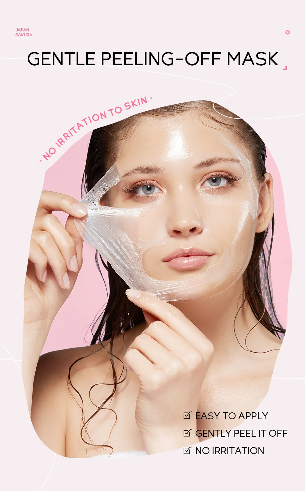 24K Gold Sakura Peel-Off Mask – Blackhead Removal & Brightening