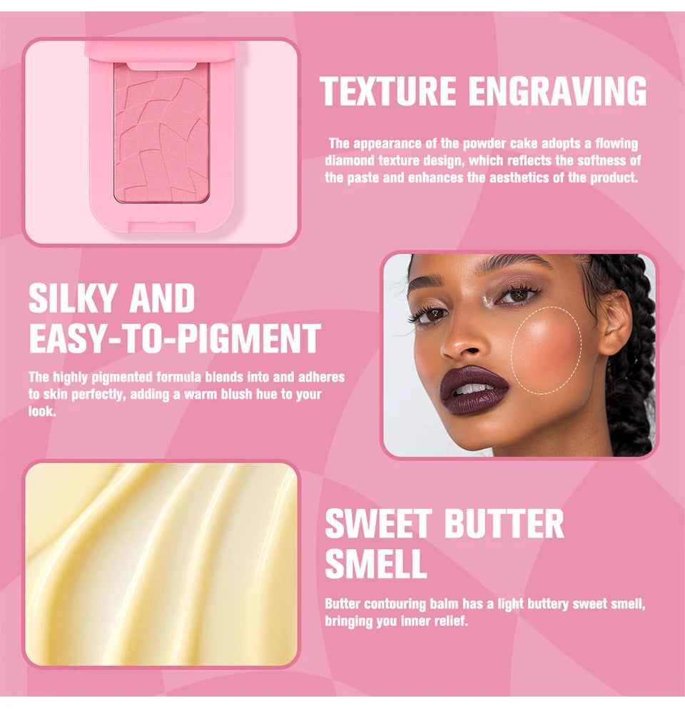 Vegan Powder Blush – 12HR Wear Makeup