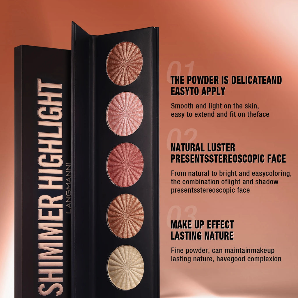 5-Colour Highlight & Contour Palette