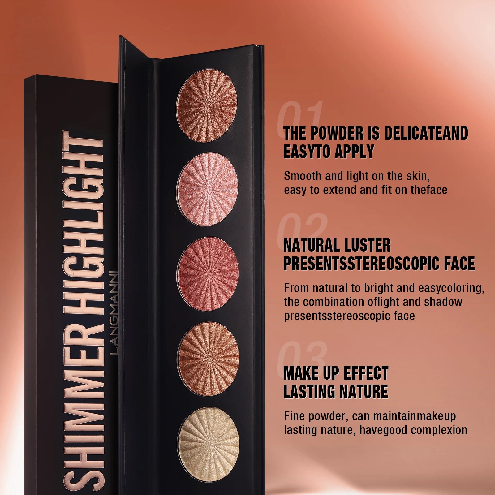 5-Colour Highlight & Contour Palette