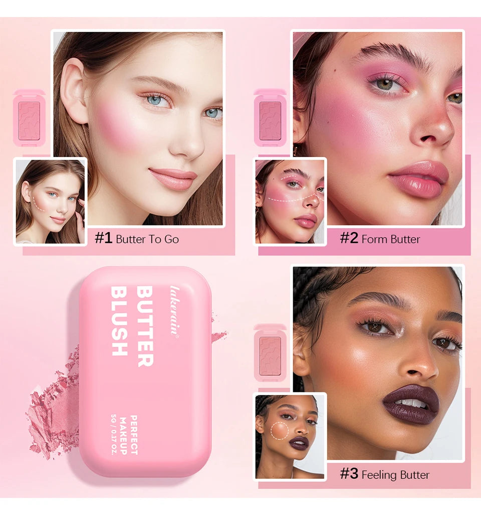 Vegan Powder Blush – 12HR Wear Makeup