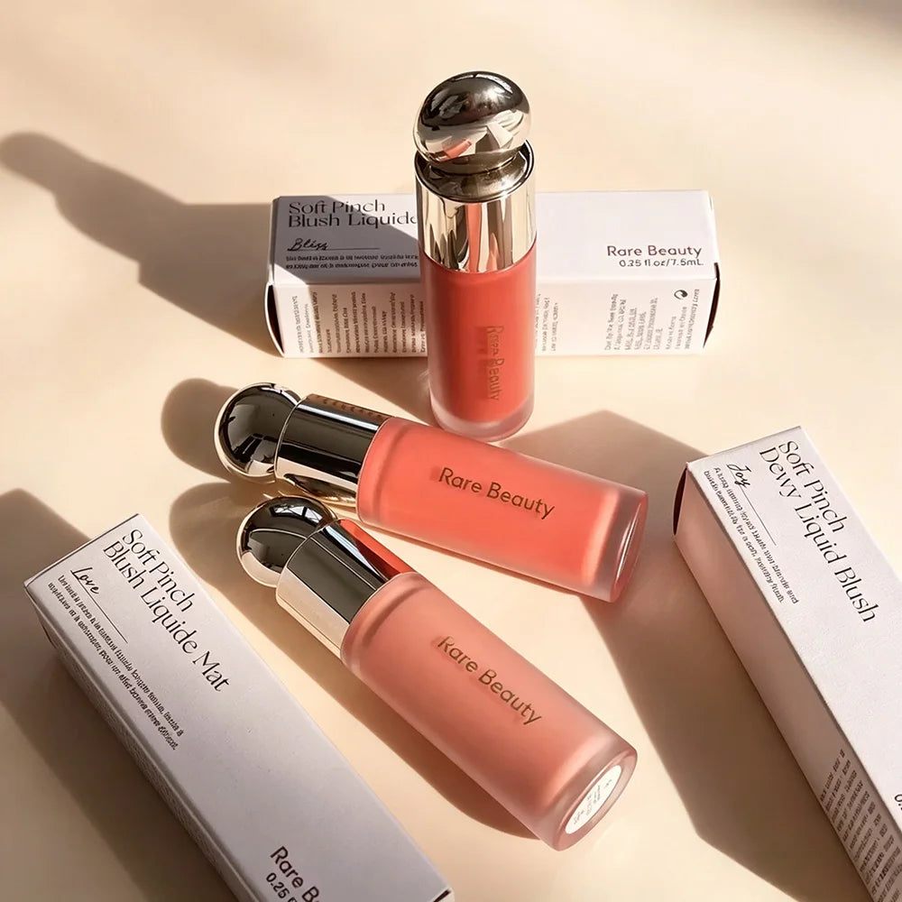 Rare Beauty Mild Touch Velvet Fluffy Silky Creamy-to-dust Cheek Tint Sheer And Slim Fit Mild Touch Fluid Blush Organic Glow