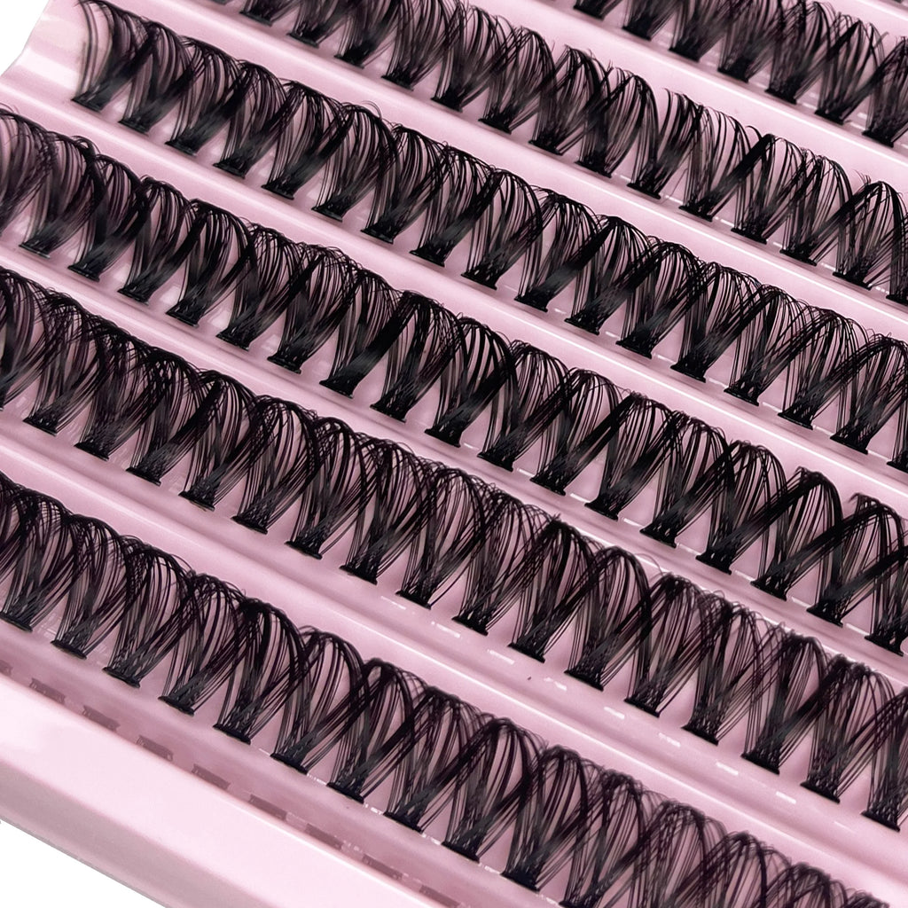 200 Clusters Individual Lash Cluster DIY Eyelash Extension Lash Volume Natural Eyelashes bundle 3D Faux False Mink Lashes Makeup