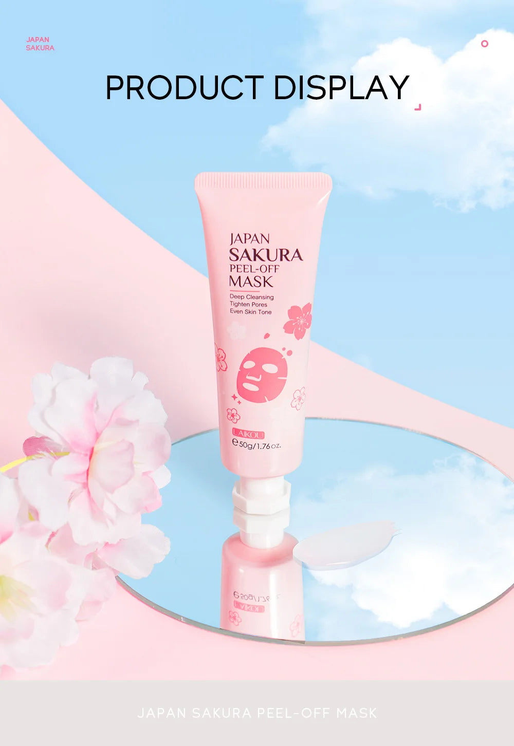 24K Gold Sakura Peel-Off Mask – Blackhead Removal & Brightening
