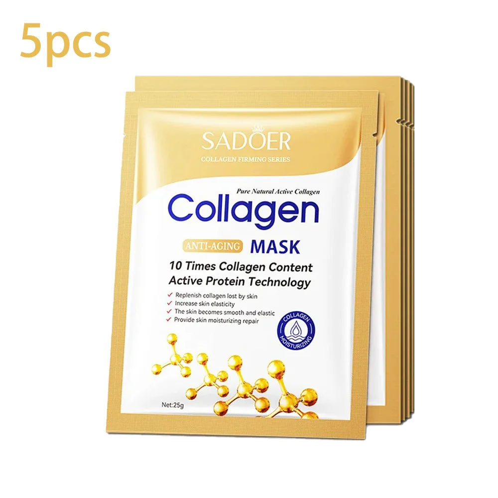 Collagen Face Sheet Mask – Firming & Moisturizing Skincare