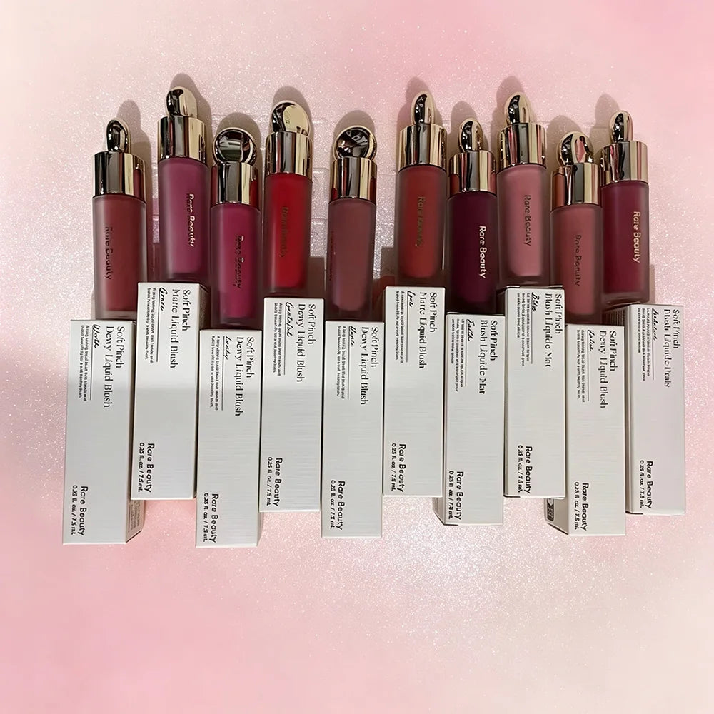 Rare Beauty Mild Touch Velvet Fluffy Silky Creamy-to-dust Cheek Tint Sheer And Slim Fit Mild Touch Fluid Blush Organic Glow