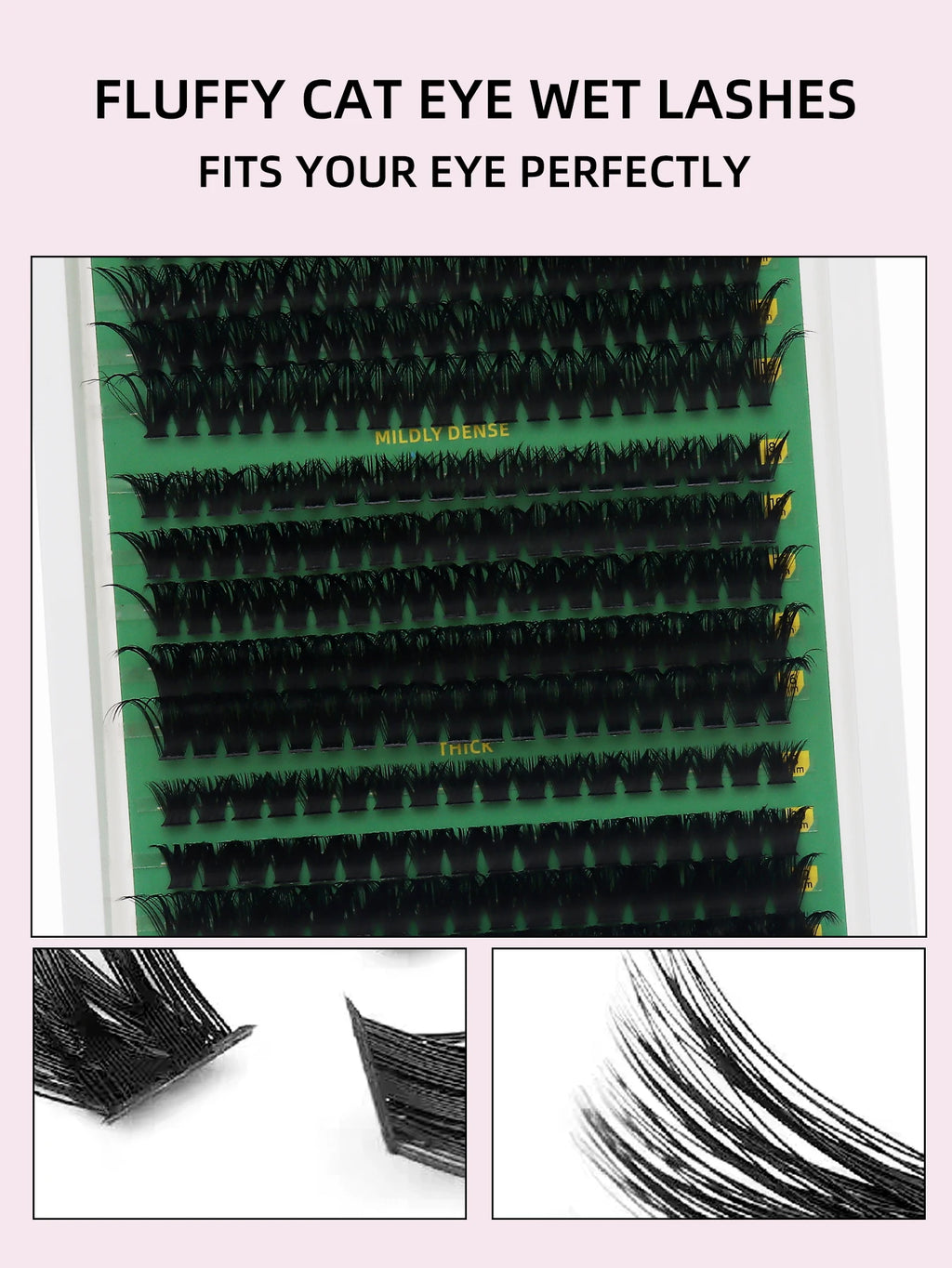 DINGSEN DIY Lash Clusters Thick Segmented Eyelash Extension 60D 80D 100D MIX Lashes Extension Cluster Lashes Individual Lashes