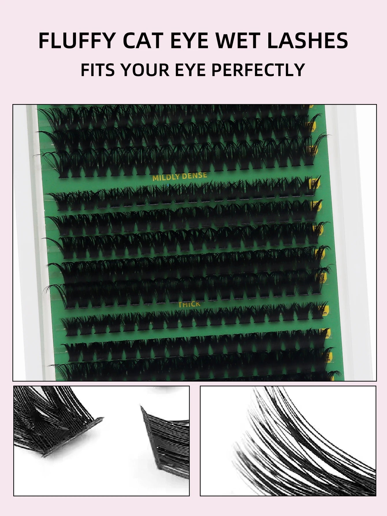 DINGSEN DIY Lash Clusters Thick Segmented Eyelash Extension 60D 80D 100D MIX Lashes Extension Cluster Lashes Individual Lashes