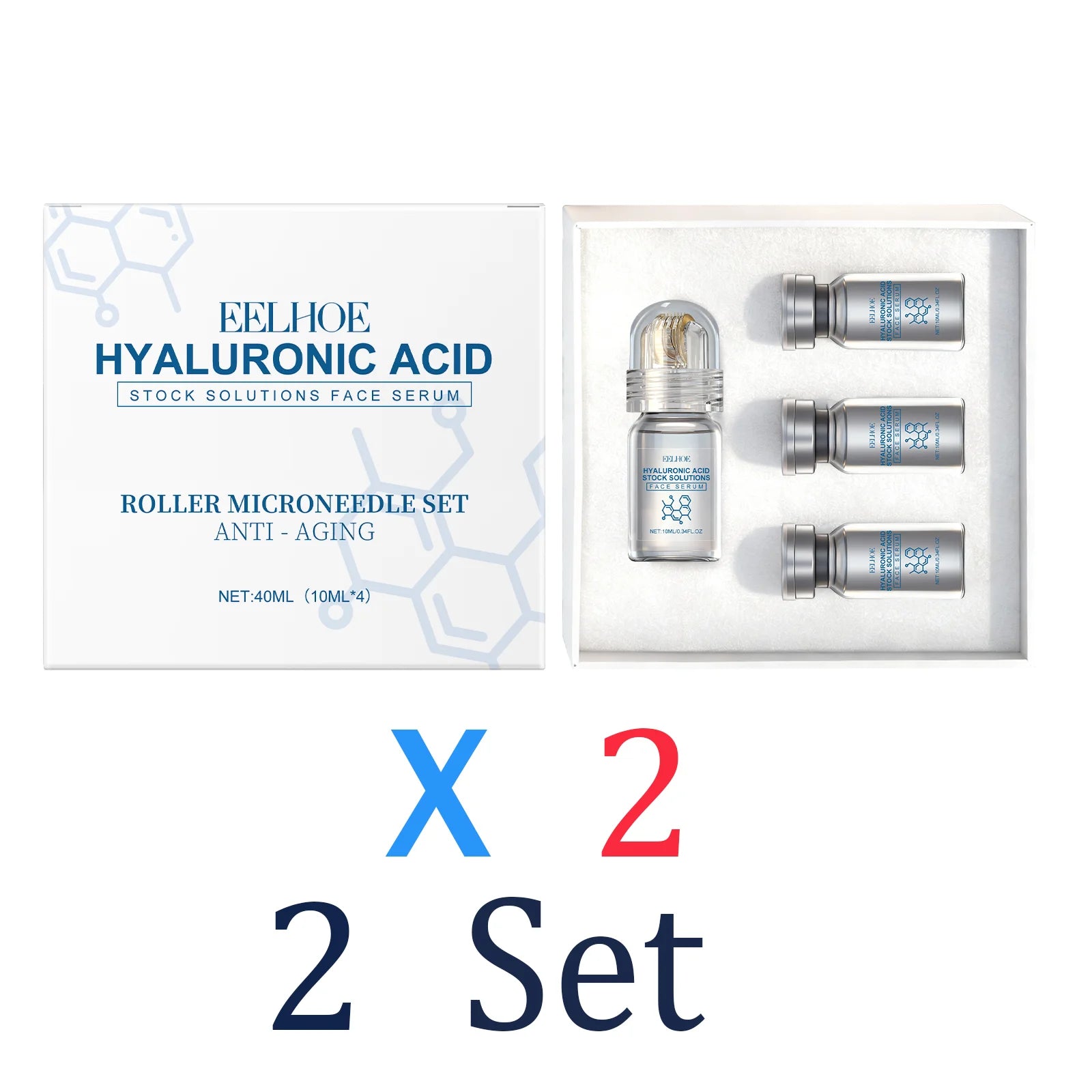 Niacinamide Microneedle Serum Kit – Face Roller & Serum Set