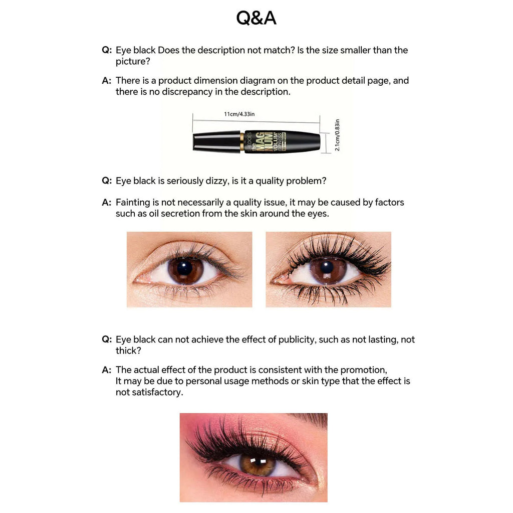 4D Fiber Mascara – Thickening, Lengthening & Waterproof