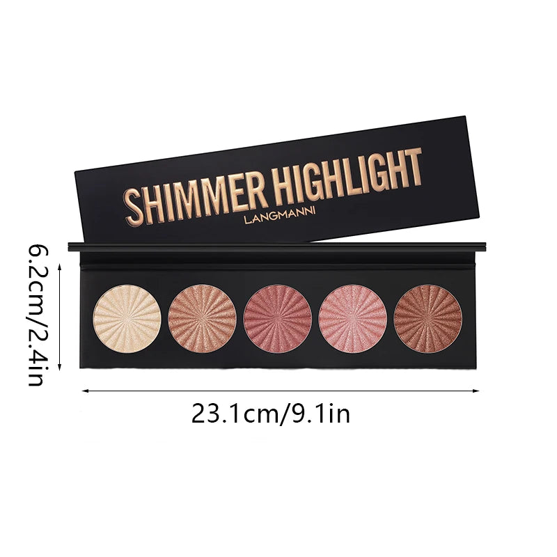 5-Colour Highlight & Contour Palette