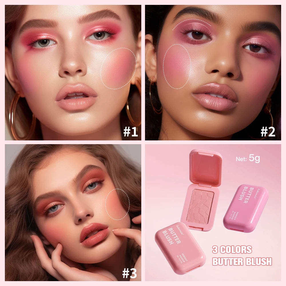 Vegan Powder Blush – 12HR Wear Makeup