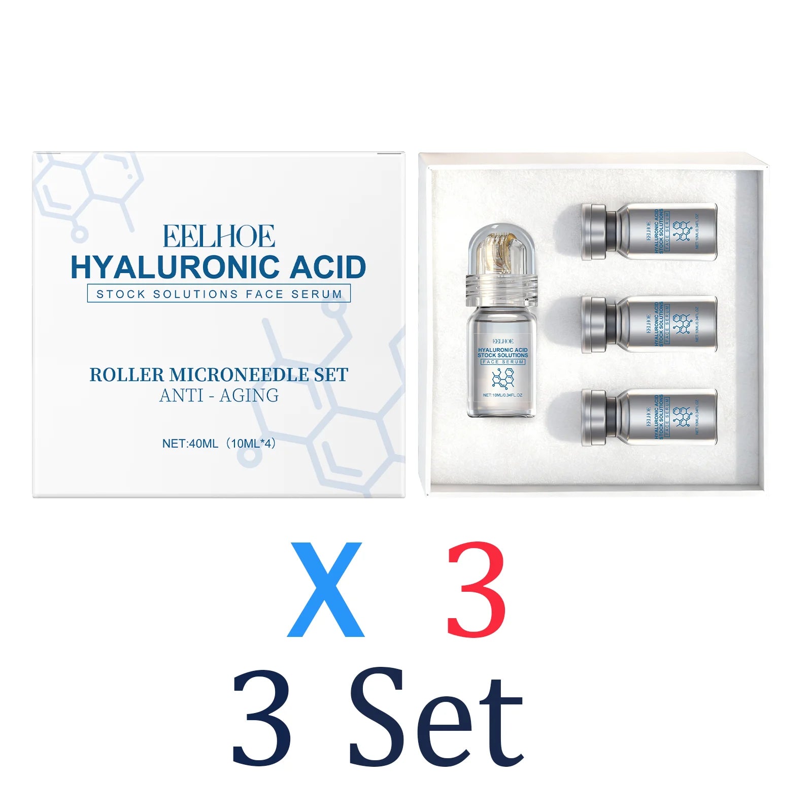 Niacinamide Microneedle Serum Kit – Face Roller & Serum Set