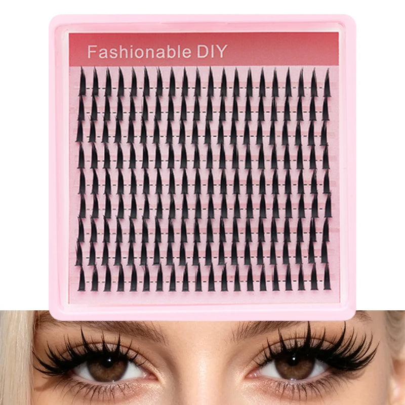 DINGSEN DIY Lash Clusters Thick Segmented Eyelash Extension 60D 80D 100D MIX Lashes Extension Cluster Lashes Individual Lashes
