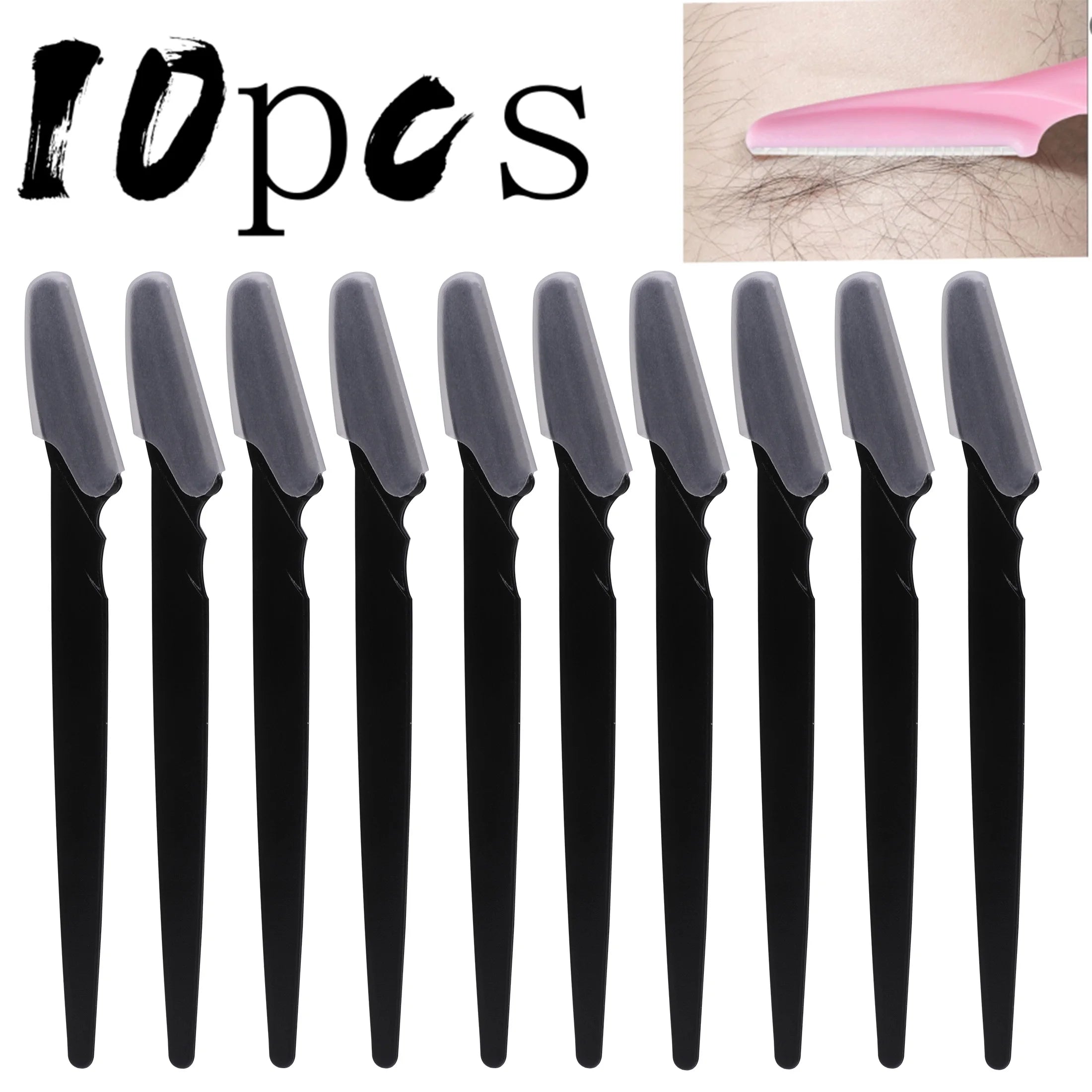 Eyebrow & Face Razor Set – Precision Trimmer with Protective Cover