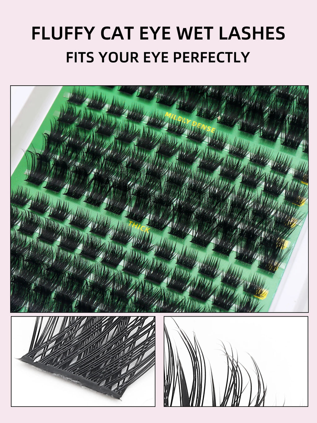 DINGSEN DIY Lash Clusters Thick Segmented Eyelash Extension 60D 80D 100D MIX Lashes Extension Cluster Lashes Individual Lashes
