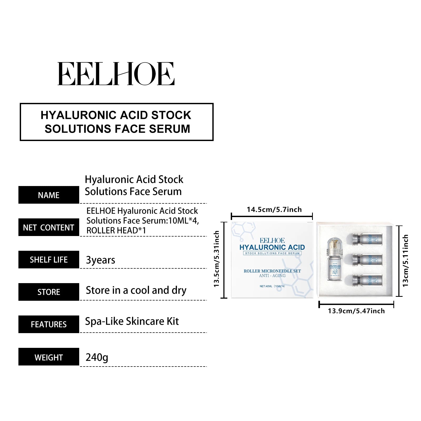 Niacinamide Microneedle Serum Kit – Face Roller & Serum Set