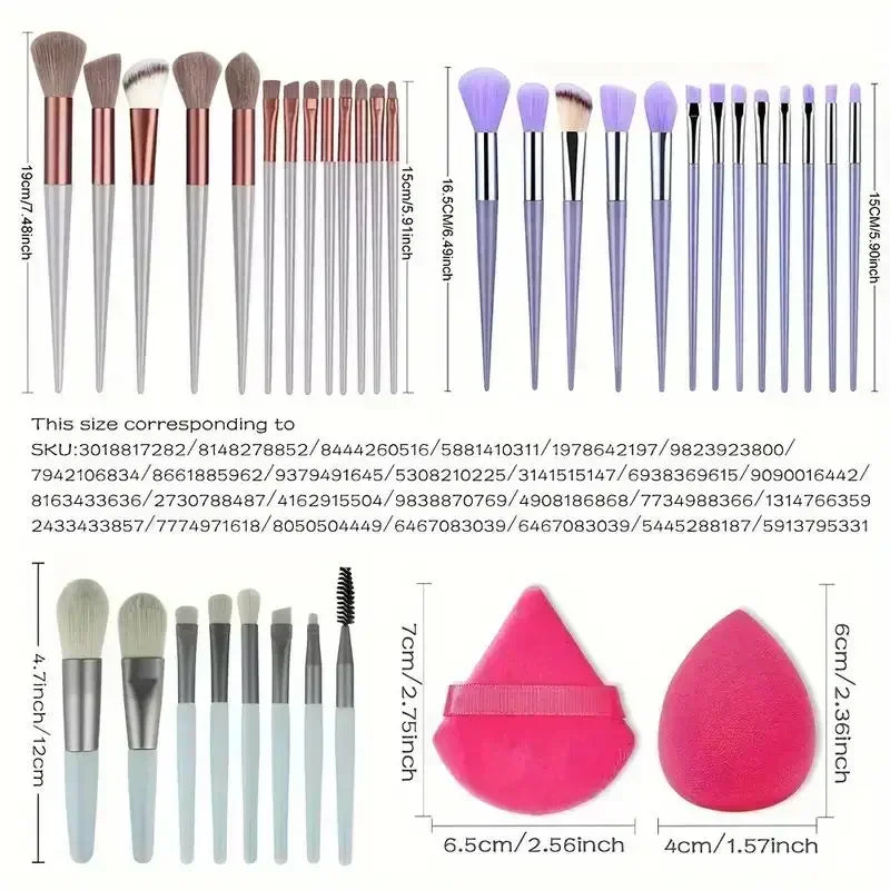 Soft Fluffy Makeup Brush Set – Professional Blending Kit