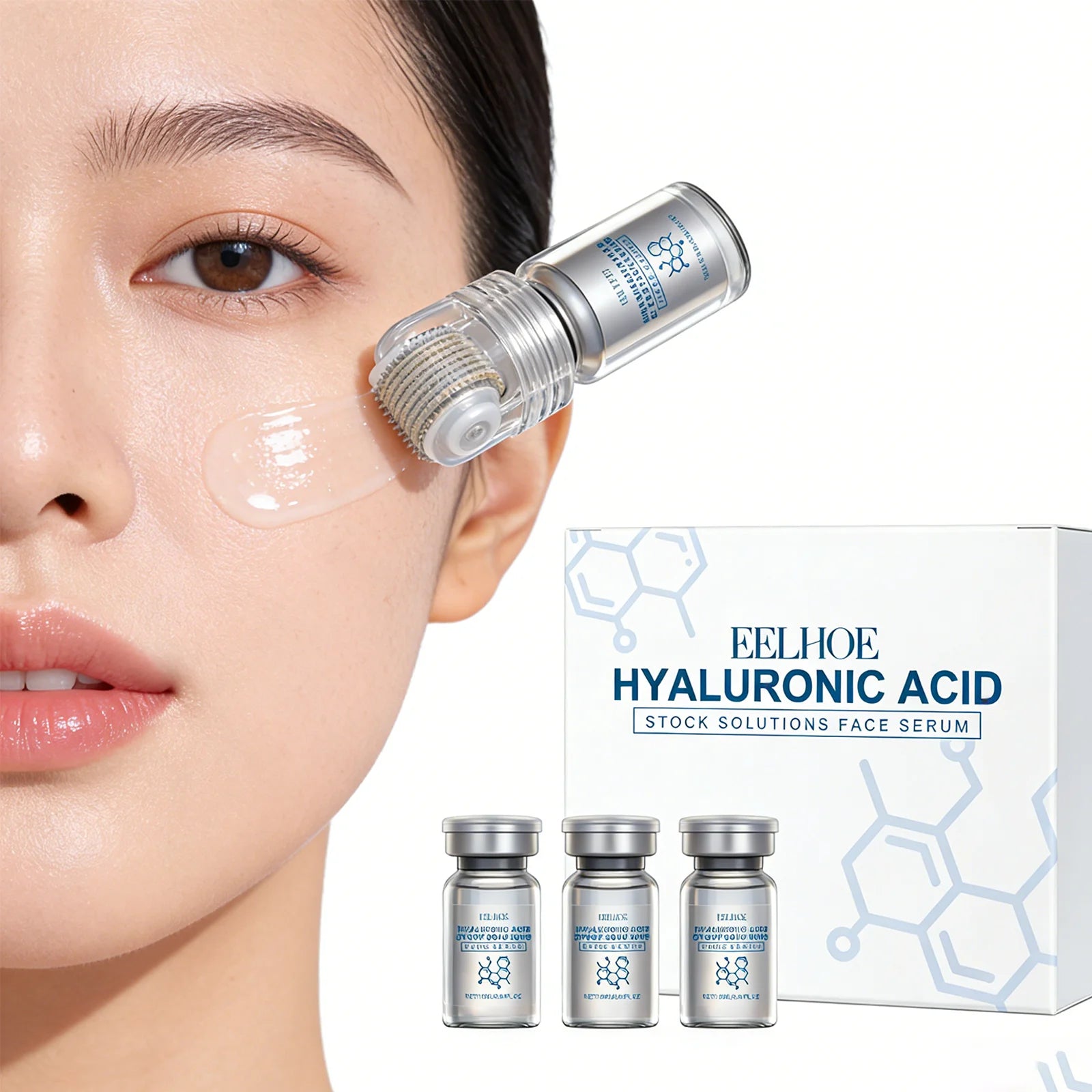 Niacinamide Microneedle Serum Kit – Face Roller & Serum Set