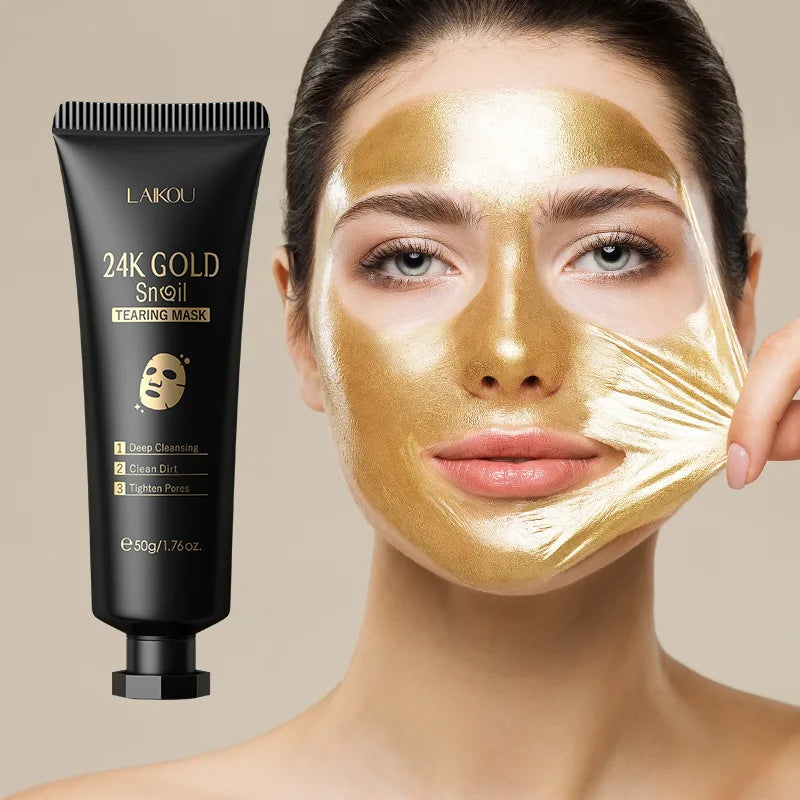 24K Gold Sakura Peel-Off Mask – Blackhead Removal & Brightening