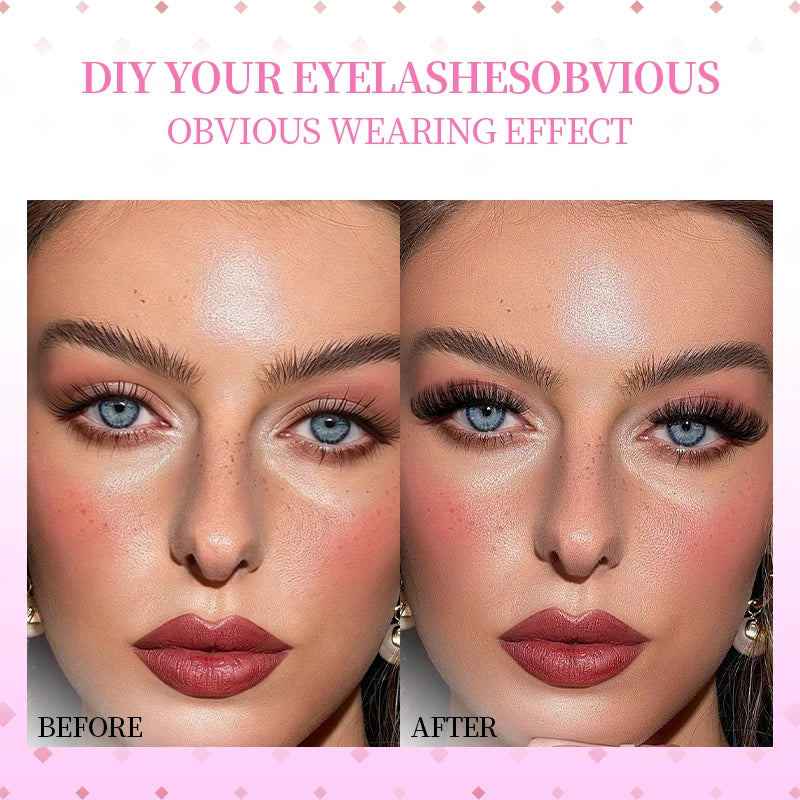 DINGSEN DIY Lash Clusters Thick Segmented Eyelash Extension 60D 80D 100D MIX Lashes Extension Cluster Lashes Individual Lashes