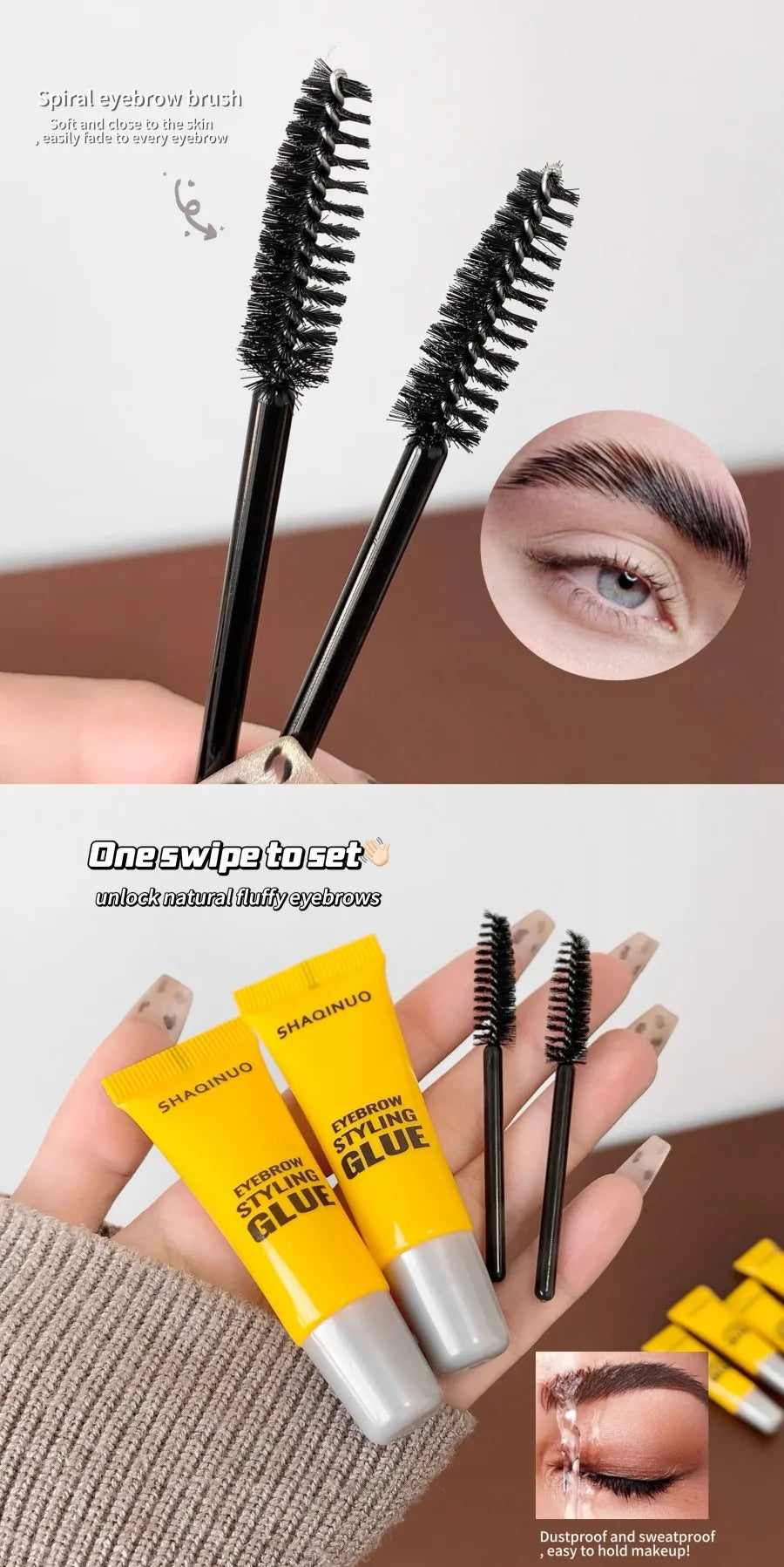 Eyebrow Shaping Gel – Long-Lasting Brow Definition with Brush