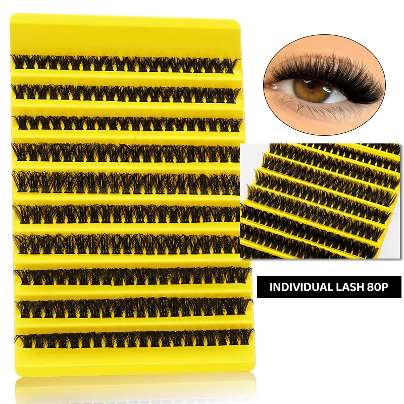 DIY Lash Clusters – 60D, 80D & 100D Mixed Set