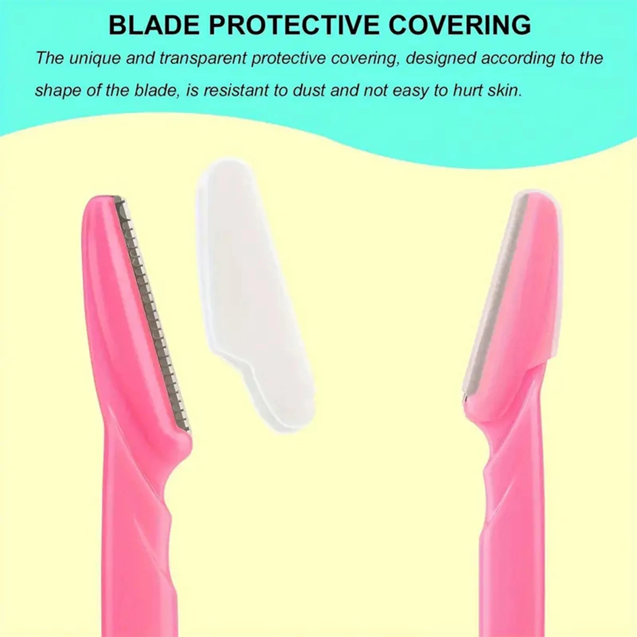 Eyebrow & Face Razor Set – Precision Trimmer with Protective Cover