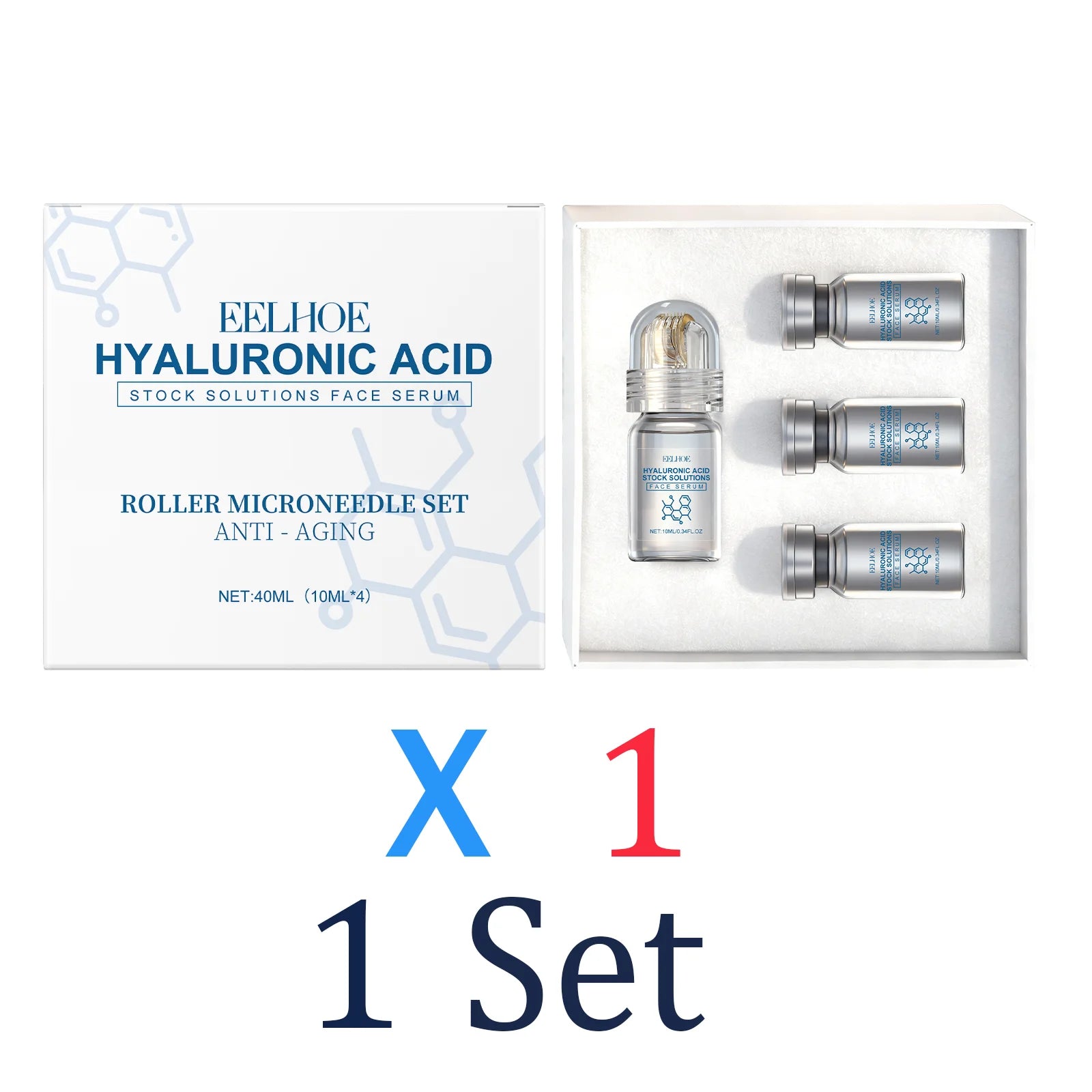 Niacinamide Microneedle Serum Kit – Face Roller & Serum Set
