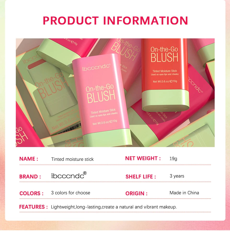 Blush Stick – Waterproof Cream Blusher for a Natural Glow
