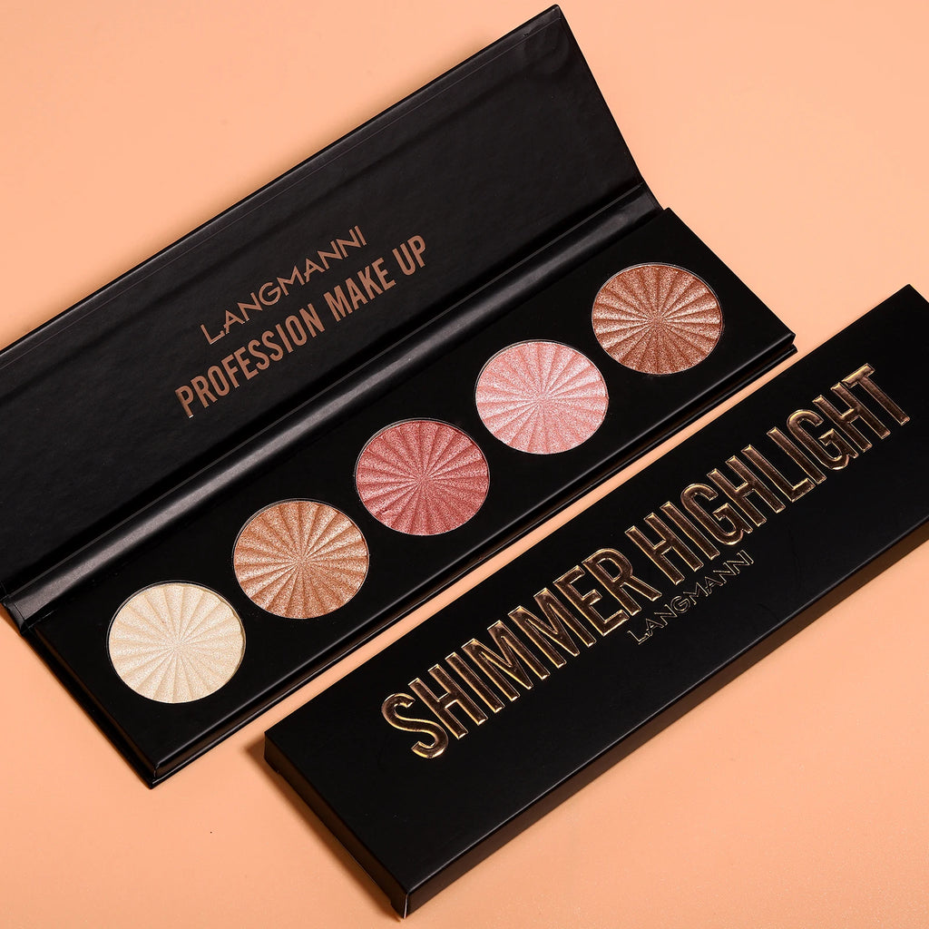 5-Colour Highlight & Contour Palette