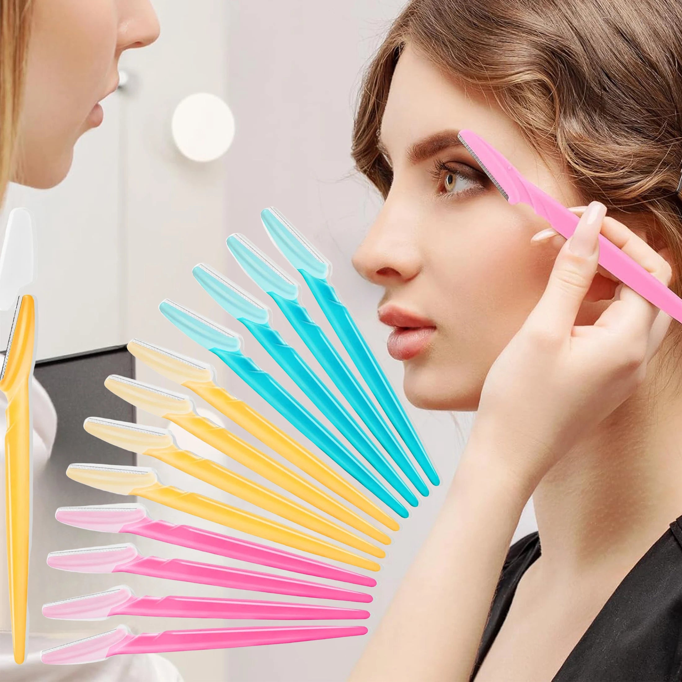 Eyebrow & Face Razor Set – Precision Trimmer with Protective Cover