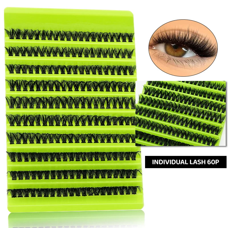 DIY Lash Clusters – 60D, 80D & 100D Mixed Set