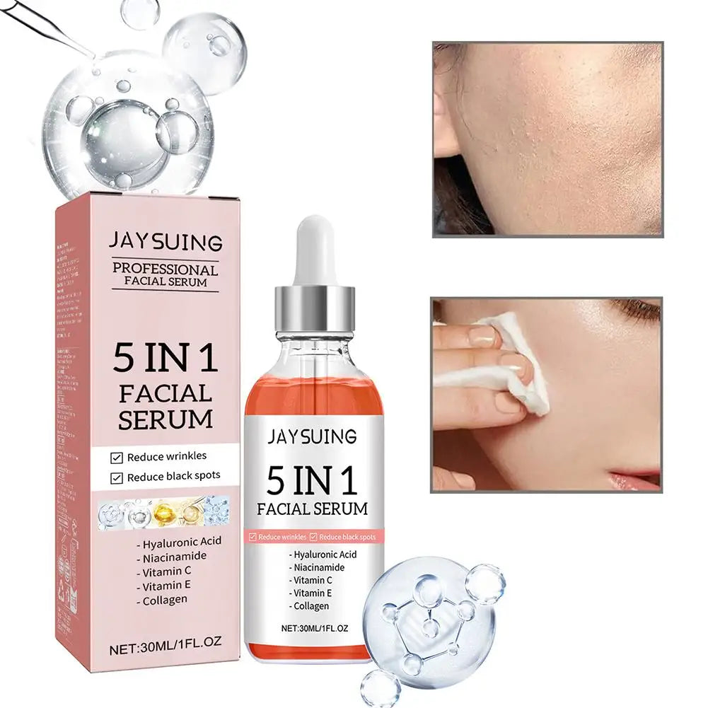 5-in-1 Firming Face Serum – Vitamin C & Hyaluronic Acid