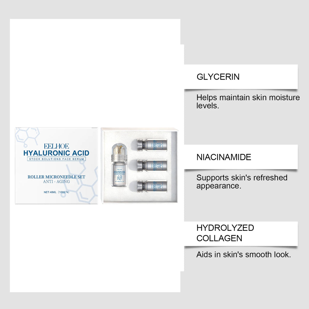 Niacinamide Microneedle Serum Kit – Face Roller & Serum Set