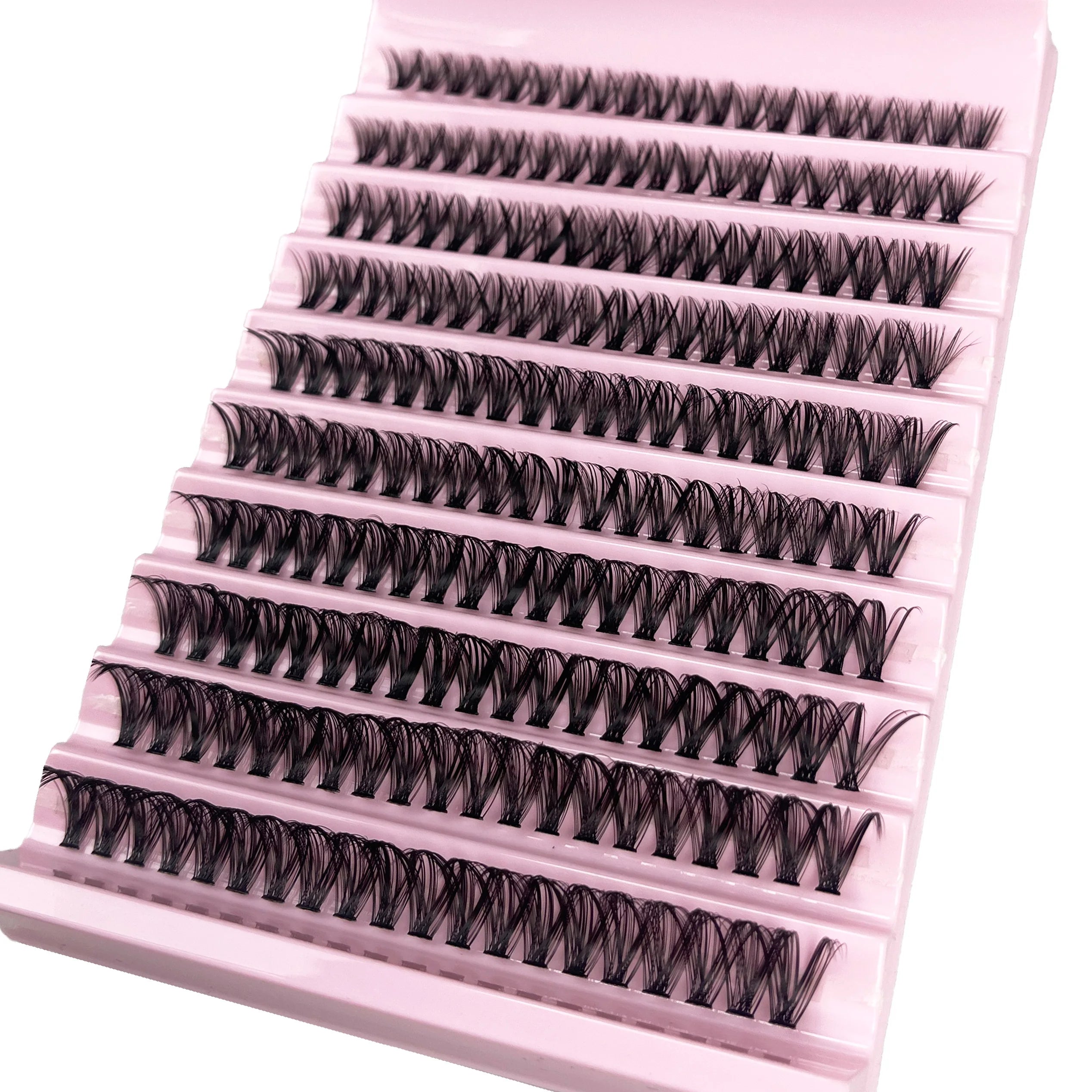 200 Clusters Individual Lash Cluster DIY Eyelash Extension Lash Volume Natural Eyelashes bundle 3D Faux False Mink Lashes Makeup