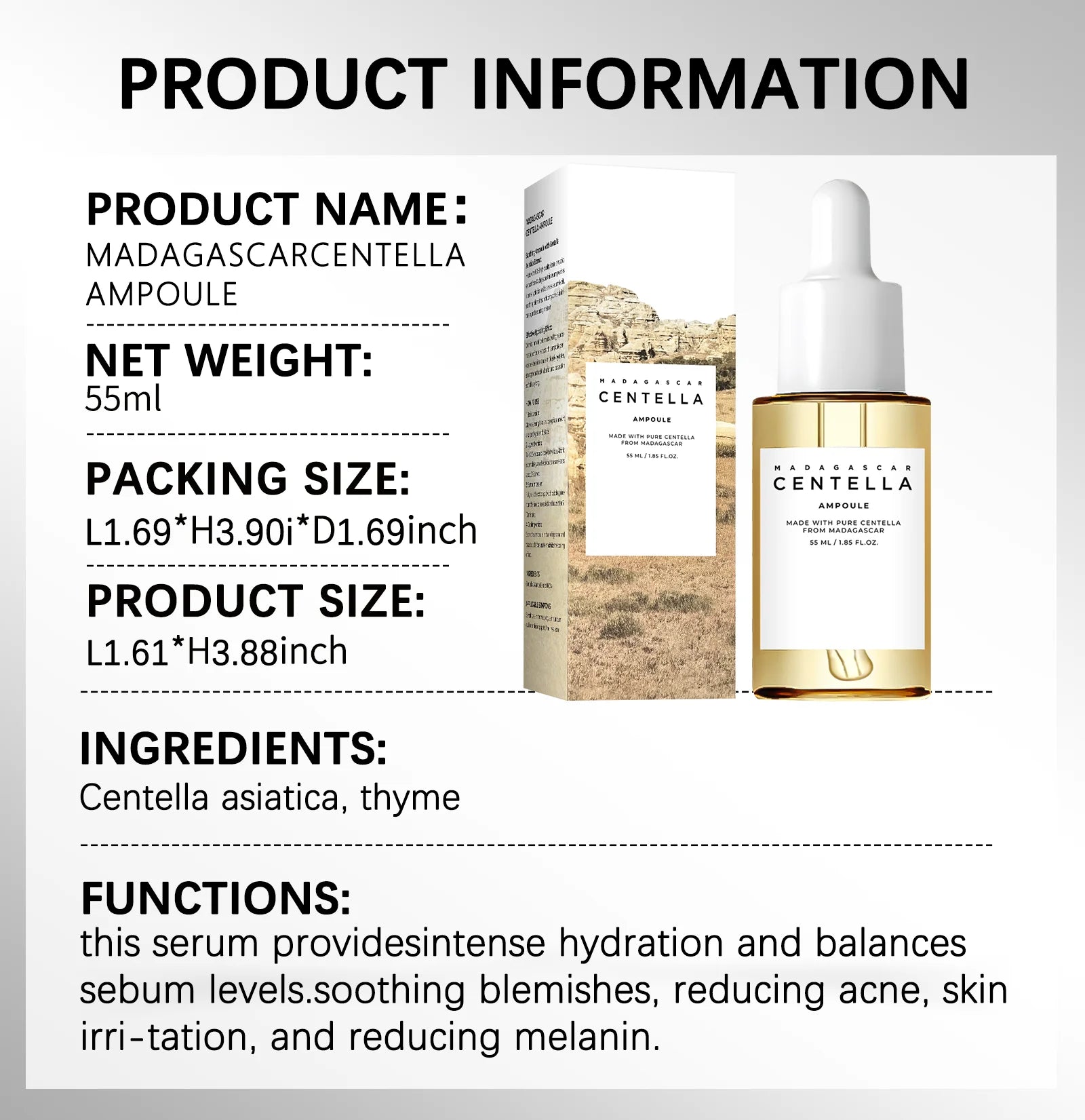 Sensitive Skin Comfort Serum – Madagascar Centella Formula