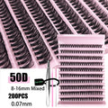 200 Clusters Individual Lash Cluster DIY Eyelash Extension Lash Volume Natural Eyelashes bundle 3D Faux False Mink Lashes Makeup