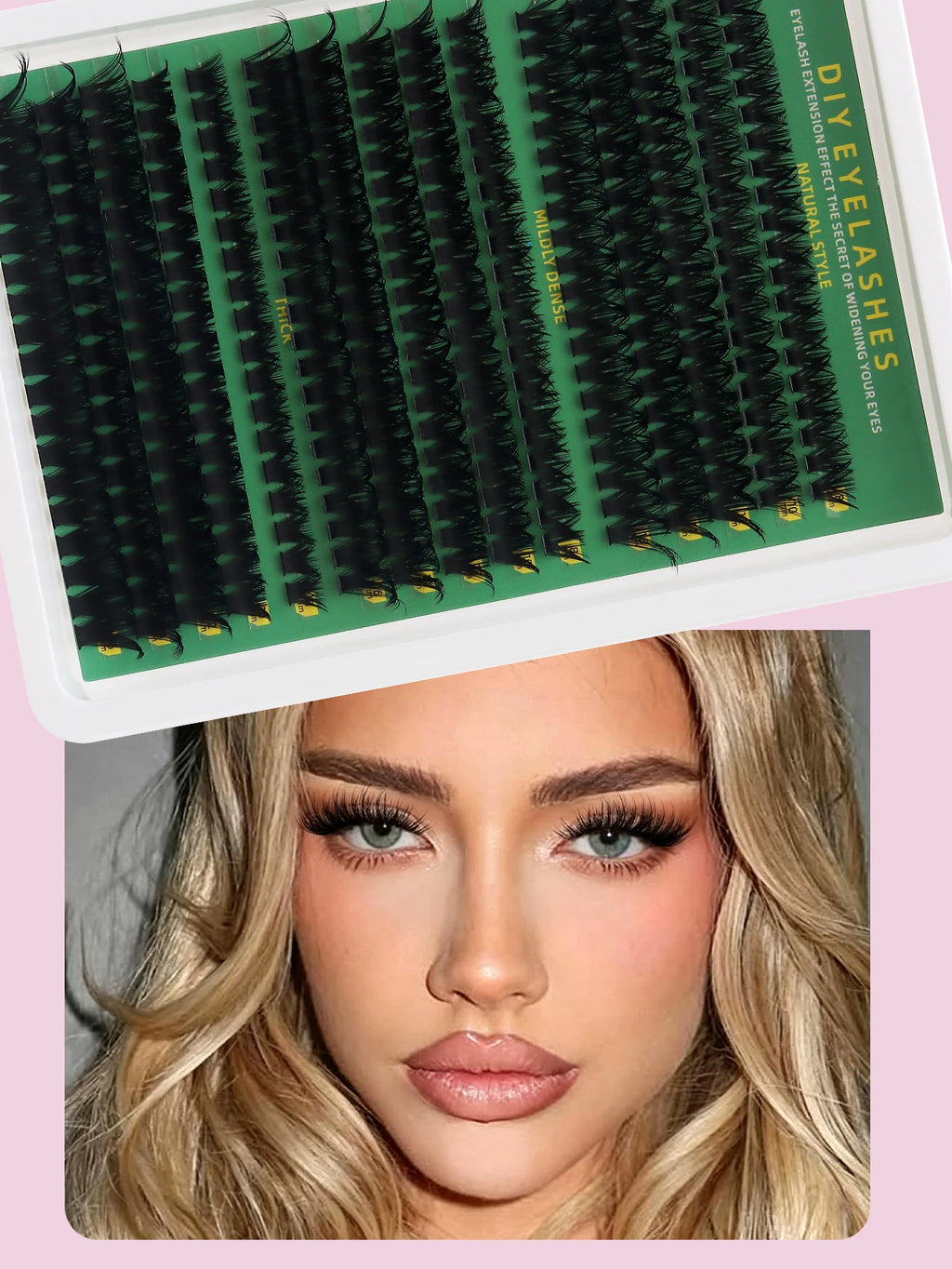 DINGSEN DIY Lash Clusters Thick Segmented Eyelash Extension 60D 80D 100D MIX Lashes Extension Cluster Lashes Individual Lashes