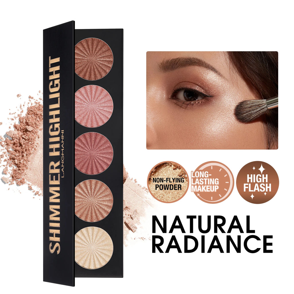 5-Colour Highlight & Contour Palette