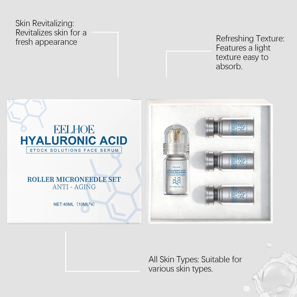 Niacinamide Microneedle Serum Kit – Face Roller & Serum Set